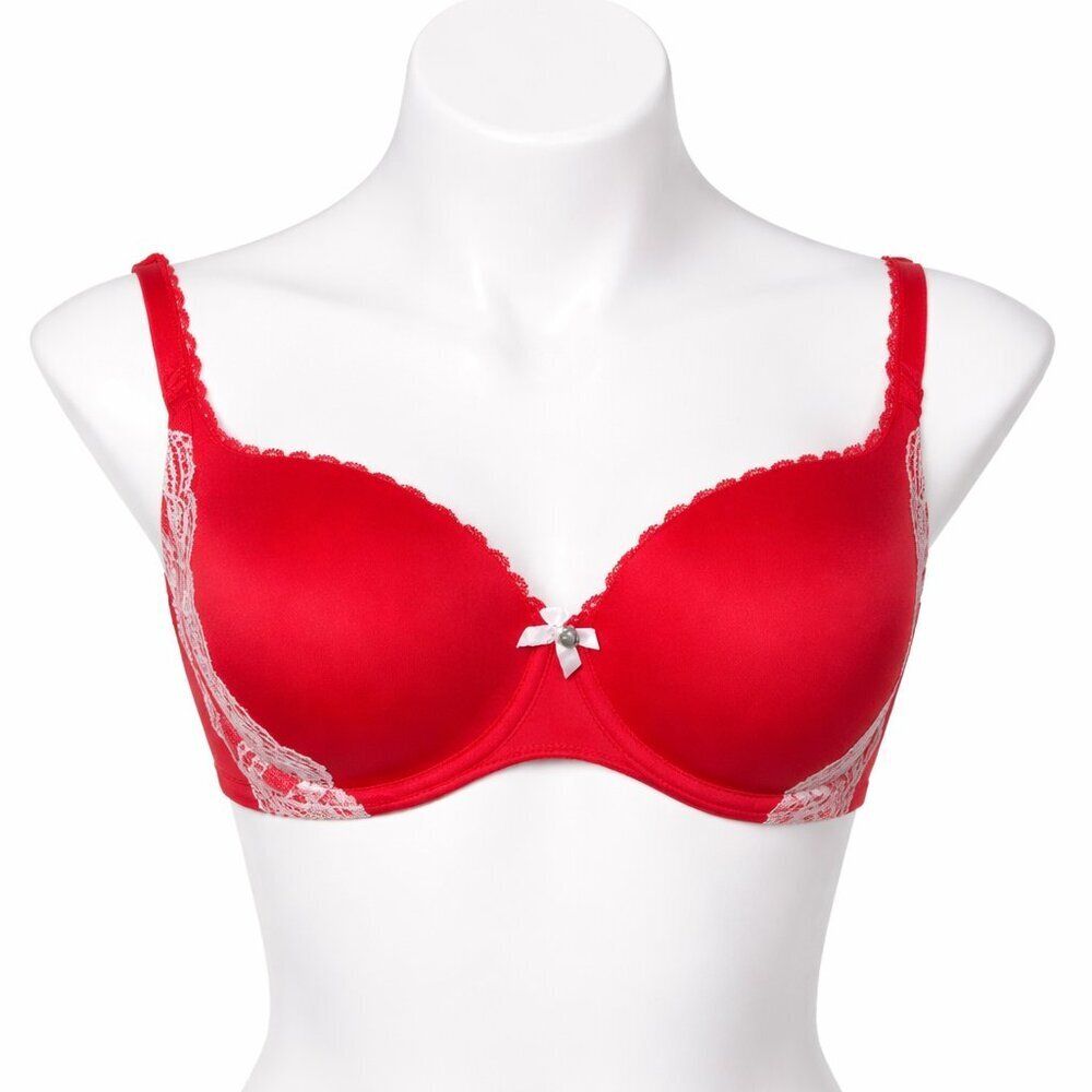 VICTORIA’S SECRET Body by Victoria Lined Demi Red Bra Size 38D